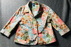 Koret Vintage Women?s Floral Jacket Blazer Sze 14 Cotton Multicolor
