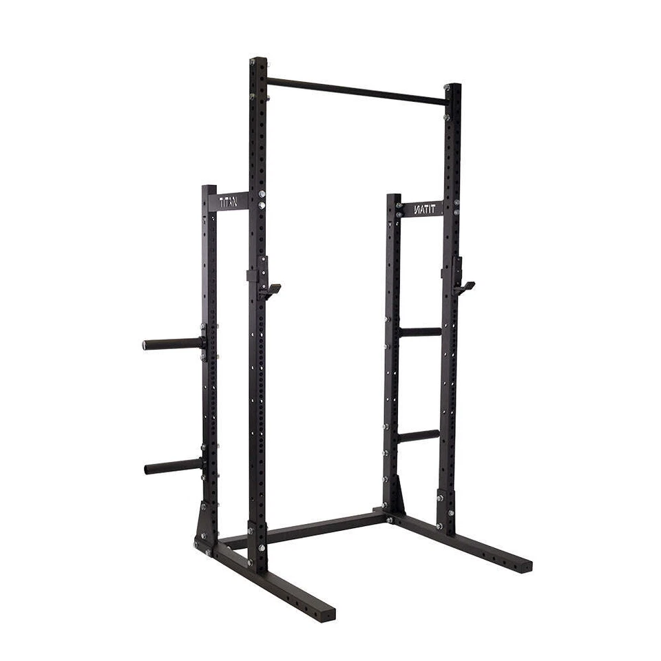Titan Fitness Serie T-3 Medio Estante, Estante para Sentadillas para Gimnasio en Casa, Estante Ahorro de Espacio Foto 1 de 4