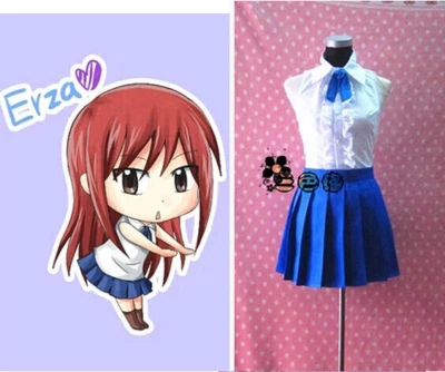 Anime Fairy Tail Erza Escarlata Erza Vestido Sin Mangas Disfraz Juegos con disfraces Foto 1 de 4