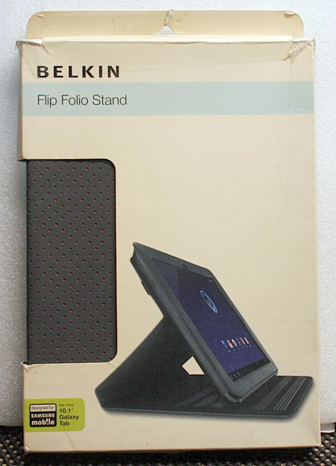 BELKIN FLIP FOLIO STAND FOR SAMSUNG GALAXY  10.1" (MIDNIGHT RED) - F8M163EBC01 Foto 1 de 4