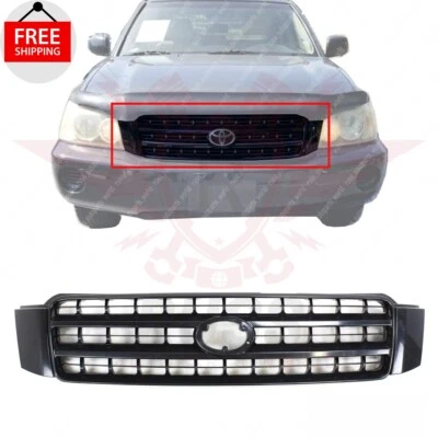 New Front Grille Assembly Black  Fits 2001 2002 2003 Toyota Highlander TO1200235 Foto 1 de 4