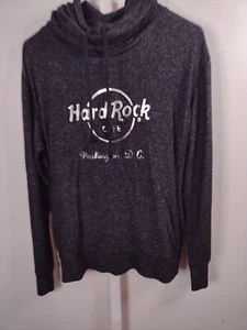 Women's Hard Rock Cafe Washington, DC Gray Hoodie Sweater - MEDIUM MED M - Picture 1 of 6