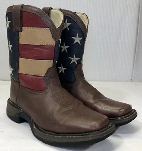 Lil' Rebel™ Durango® Kids' Flag Western Boot Sz 2M BT245 Patriotic 8” P214836 - Picture 1 of 17