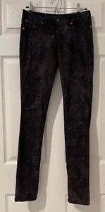 Jessica Simpson Kiss Me Purple Acai Coated Jegging Sz 27 (27x31.5) EUC - Picture 1 of 7