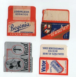 Razor Blade Wrappers Lamette da barba Rasierklinge #029a - Picture 1 of 1
