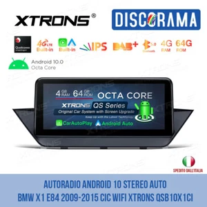 AUTORADIO ANDROID 10 STEREO AUTO BMW X1 E84 2009-2015 CIC WIFI XTRONS QSB10X1CI - Foto 1 di 12