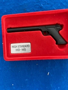 HIGH STANDARD HD-MS PISTOL MINIATURE TOY METAL VINTAGE PISTOLA NEW PER FABBRI - Imagen 1 de 21