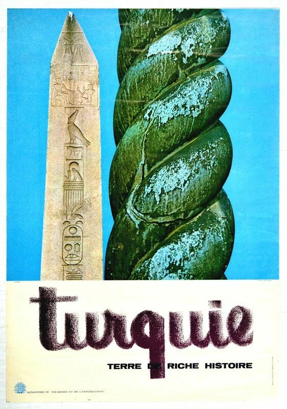 Impresión de póster turístico vintage del hipódromo de Turquía de Estambul A3/A4 Foto 1 de 1