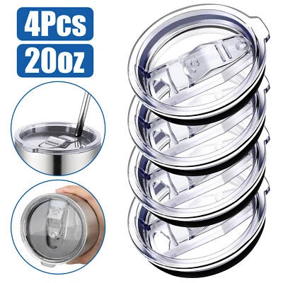  Tapas a prueba de salpicaduras de 20 oz tapa deslizante tapa delgada vaso cubiertas de repuesto  Foto 1 de 4