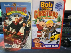 Richie Rich'$ Christmas Wish And Bob The Builder a Christmas to Remember VHS - Picture 1 of 2