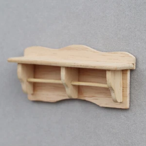 Dollhouse Miniature 1:12 Scale Wall Shelf Towel Storage Rack Kitchen Furniture - Picture 1 of 8