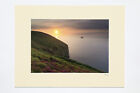 7x5", A4 or A3 photo of sunset over Bawden Rocks, near St Agnes Head in Cornwall