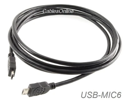 CablesOnline, 6ft USB Micro-B Male to USB Micro-B Male Cable, USB-MIC6 - Image 1 of 3