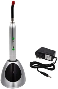 10W Dental Wireless LED Curing Light 2000mw/cm2 Metal Shell Silver US STOCK - Picture 1 of 11