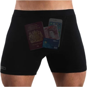 Boxershorts Shorts - Anti Diebstahl, Taschendiebsicher, Reisetasche Unterwäsche - Bild 1 von 12