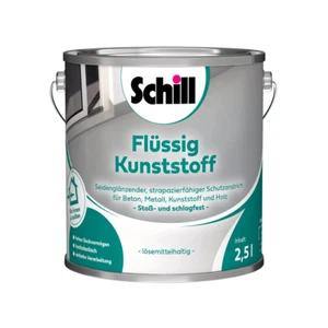 €22,60L   750 ml  Schill Flüssigkunststoff RAL 7001  hochelastisch hoch deckend - Bild 1 von 2