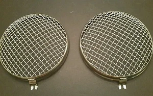 Vintage Vw volkswagen bug oval window bus type 2 head light stone gaurds pair T2 - Picture 1 of 11