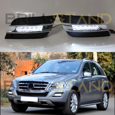 Luces antiniebla LED DRL de circulación diurna para Mercedes Benz ML350 2009-2011 Foto 1 de 4