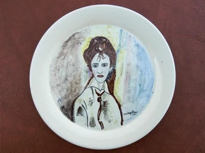 Amedeo Modigliani Portrait einer Frau Kunstkeramik Deko Teller LERDO, DGO - Bild 1 von 4