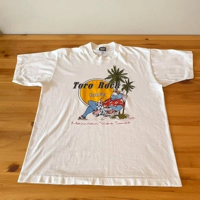 Vintage Shirt Men L Indie Sleaze Streetwear Americana Casual 90s Cafe Graphic - Image 1 of 4