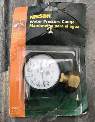 Manómetro de presión de agua Nelson P200 Foto 1 de 3