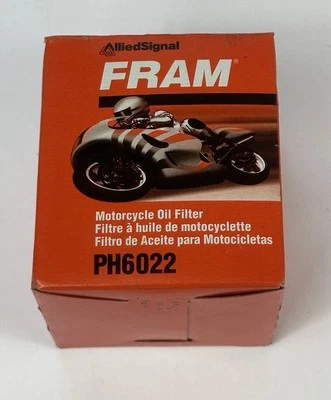 Filtro de aceite de motor FRAM PH6022 WF111 - Compatible con Harley Davidson - Nuevo de Lote Antiguo Foto 1 de 4