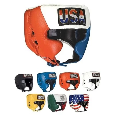 Ringside Boxing Headgear Red White Blue Lightweight Adjustable Combat Protection - Image 1 of 4