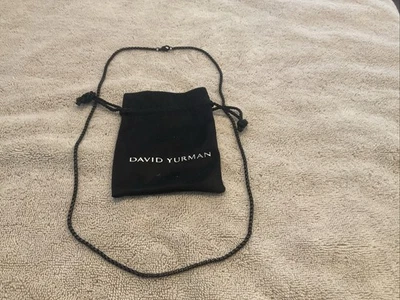 Collar cadena caja 26" acero inoxidable PVD negro David Yurman para hombre de 2,7 mm Foto 1 de 4