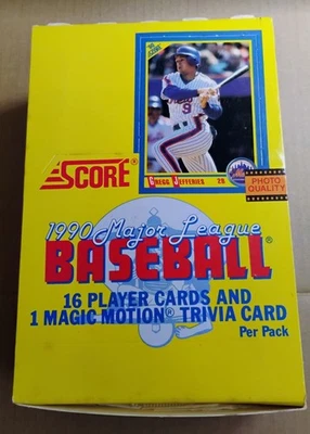 1990 Score Baseball Box 36 Factory Sealed Packs - Image 1 of 2