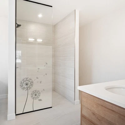 Sichtschutzfolie Milchglasfolie Motiv Duschfolie Duschkabine YX001-05 Pusteblume - Bild 1 von 4