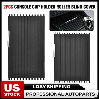 2 cubiertas persianas enrollables de consola central trasera + delantera para BMW X5 X6 E70 E71 2007-2014 Foto 1 de 4