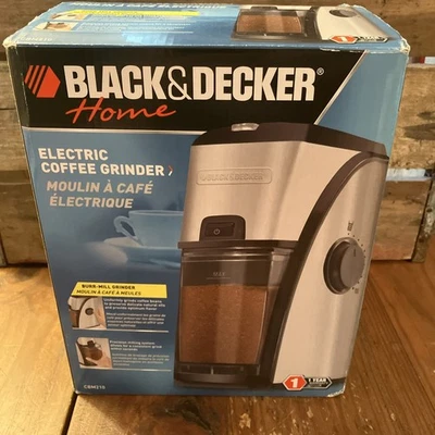 Molinillo de café eléctrico BLACK & Decker acero inoxidable CBM210 probado Foto 1 de 4