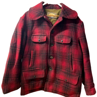 Chaqueta de caza de lana a cuadros vintage Carter’s Mackinaw para hombre L-XL Foto 1 de 4