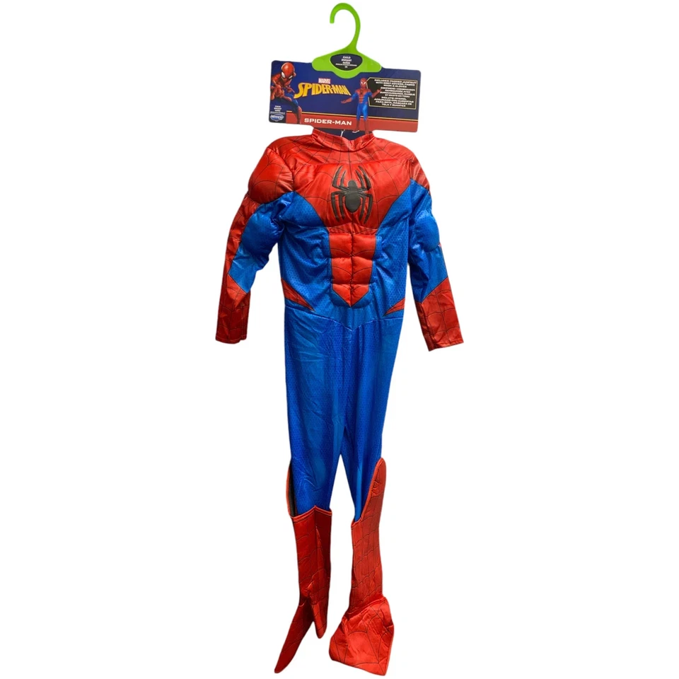 Jazwares Boys Marvel Spider-Man Deluxe Costume Size M 8