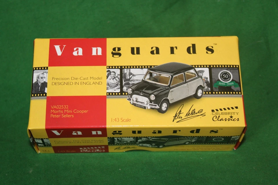 CORGI VANGUARDS AUSTIN MINI COOPER S CELEBRITY PETER SELLERS 1/43 #VA02532 - Image 1 of 1