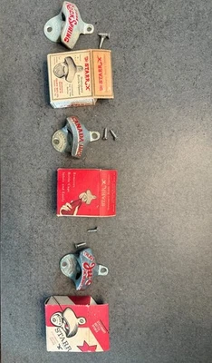 Lote abridor botellas DE COLECCIÓN DRINK ROCK SPRING/Ju-C Bebidas/Canadá Dry Starr X  Foto 1 de 4