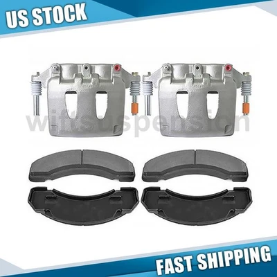 Pinza de freno de disco delantera izquierda y derecha y pastillas de freno para Freightliner MT35 Foto 1 de 4