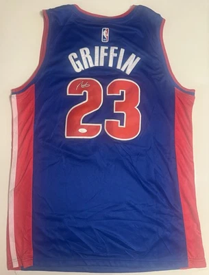 Camiseta deportiva autografiada de Blake Griffin Detroit Pistons certificado de autenticidad JSA Foto 1 de 3