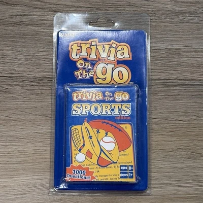 Trivia On The Go 1000 Questions SPORTS Edition Card Games Fundex NEW 2004 VTG - Image 1 of 4