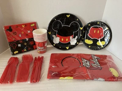 Столовый набор Disney Mickey Mouse товары для вечеринки на день рождения 10–71 шт. - Изображение 1 из 4