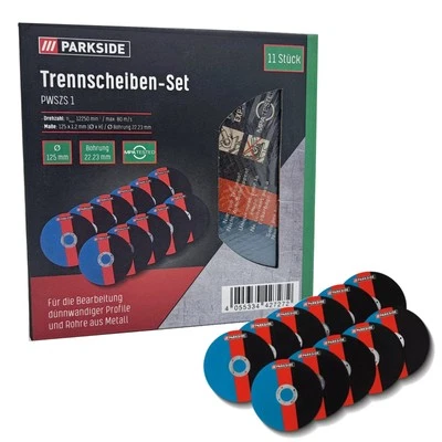 Parkside Trennscheiben Set PWSZS 1 Ø 125 mm für Winkelschleifer 11 Stück  - Bild 1 von 4