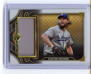 2022 Triple Threads Clayton Kershaw Game - Used Relic /48 Dodgers - Bild 1 von 2