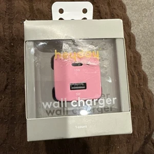 2-Port 20W USB-a and USB-C Wall Charger - Heyday Pink NEW & SEALED - Picture 1 of 3