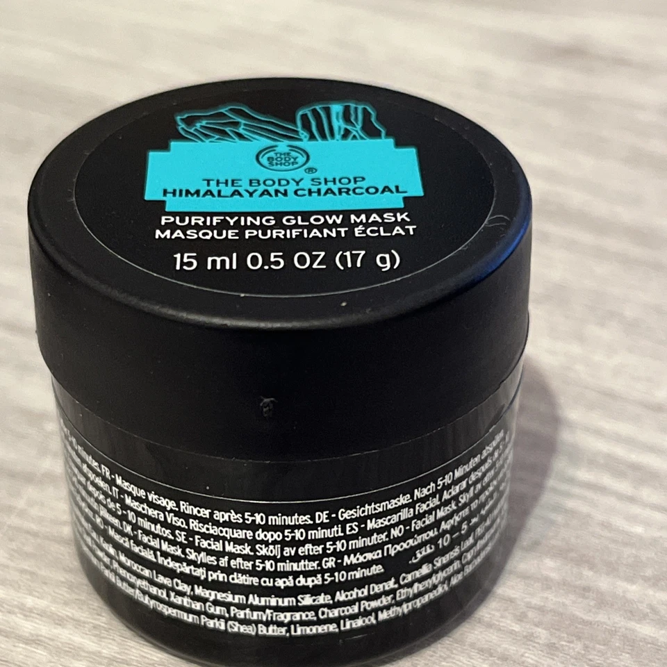 NEW The Body Shop Himalayan Charcoal Purifying Glow Mask  *15ml/TRAVEL SIZE* - Image 1 of 1