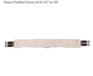 Equestrian Fleece Lined Padded English Girth Strong Easy Adjustable Buckle. - Picture 1 of 4