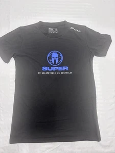 Spartan Craft Shirt Herren Medium Super Race Finisher Kurzarm Schwarz Neu - Bild 1 von 9