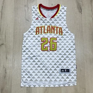 Adidas Atlanta Hawks NBA Kyle Korver Swingman maglia uomo taglia Large L +2 bianca - Foto 1 di 13