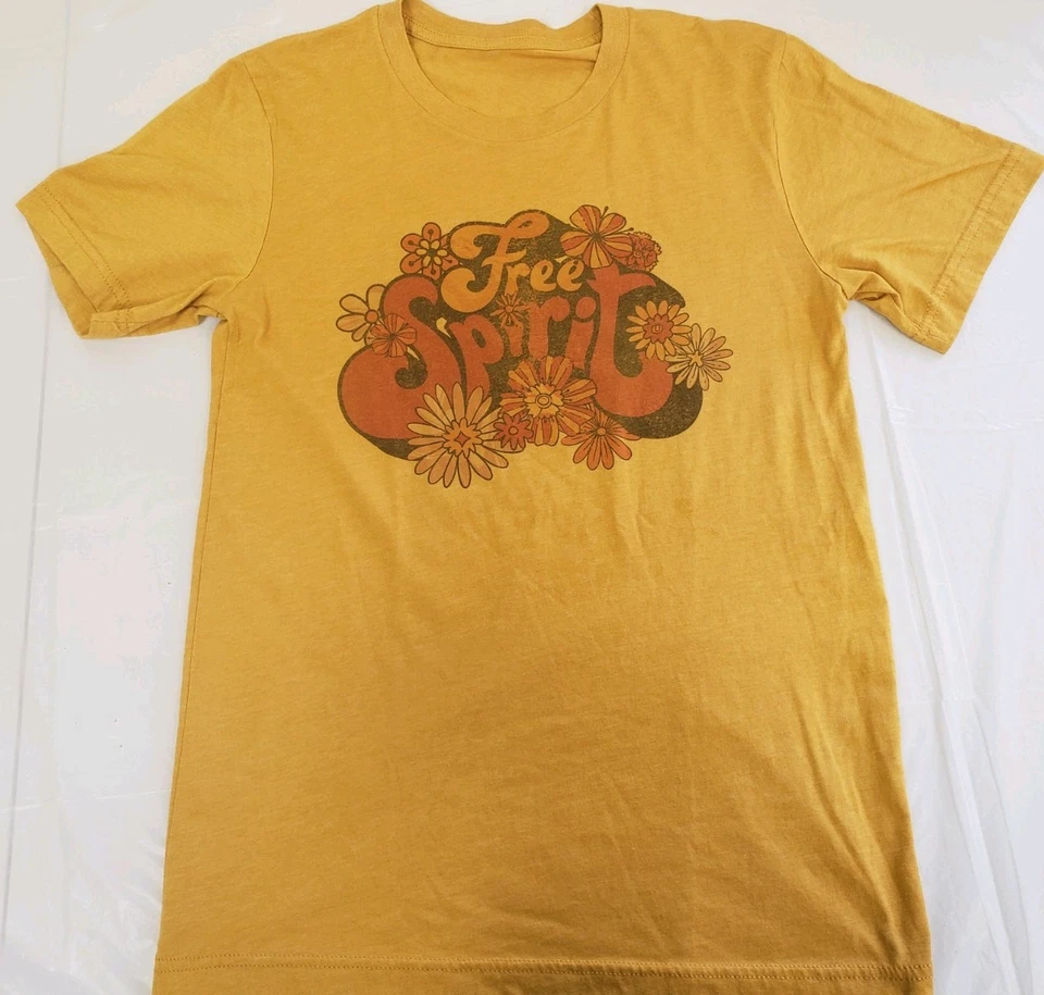 espíritu libre I! Camiseta naranja unisex talla L Foto 1 de 4