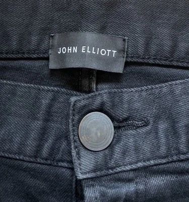 Джинсы John Elliott The Cast 2 Carbon Slim Button Fly сделаны в Японии необработанный подол - 34 - Изображение 1 из 4