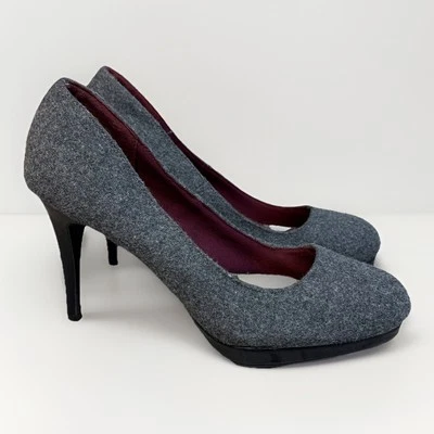 Christian Siriano для Payless насос каблуки серый искусственной шерсти карьера зимний размер 9,5 - Изображение 1 из 4